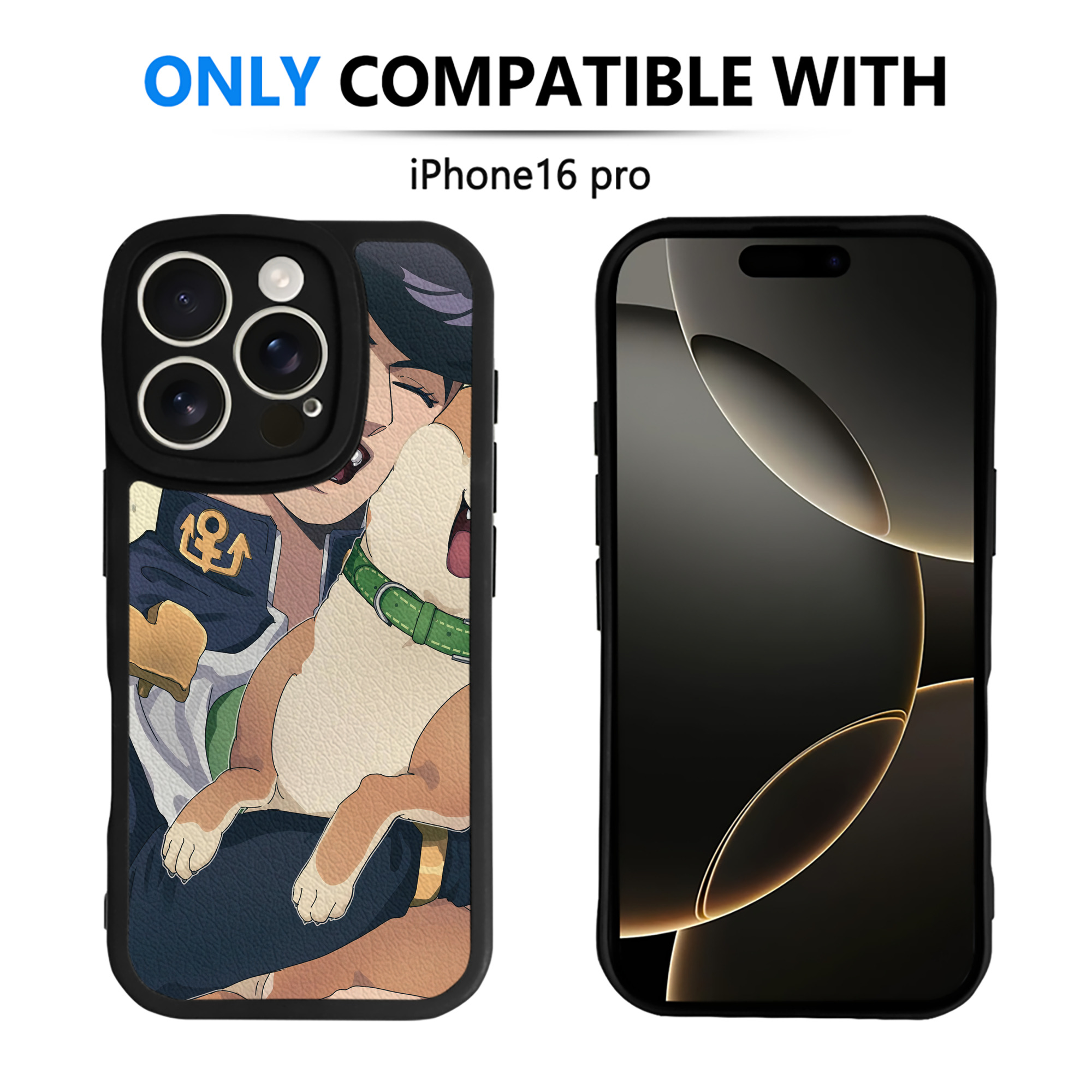 （画像用） ジョジョの奇妙な冒険 JoJo's Bizarre Adventure 【iPhone 16シリーズ対応】シリコンスマホケース（レザー調） 材質：シリコン
